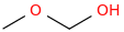 methoxymethanol molecular structure