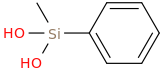 methylphenylsilanediol molecular structure