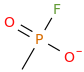 methylphosphonfluoridate molecular structure