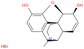 morphine hydrobromide molecular structure