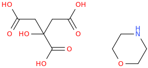 morpholine citrate molecular structure