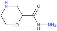 morpholine-2-carbohydrazide molecular structure