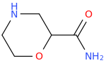 morpholine-2-carboxamide molecular structure