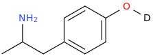 p-Hydroxy-d-amphetamine molecular structure