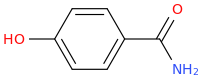 p-hydroxybenzamide molecular structure