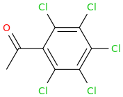 pentachloroacetophenone molecular structure