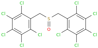 pentachlorophenylmethyl sulfoxide molecular structure