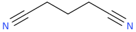 pentanedinitrile molecular structure