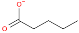 pentanoate molecular structure