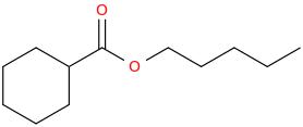 pentyl cyclohexanecarboxylate molecular structure
