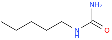 pentylurea molecular structure