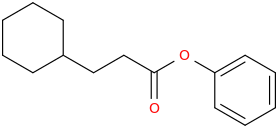 phenyl cyclohexanepropionate molecular structure