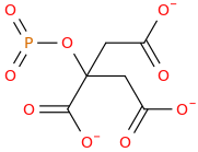 phosphocitrate molecular structure