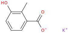 potassium cresolate molecular structure
