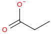 propanoate molecular structure