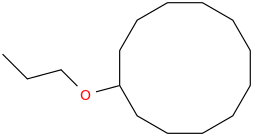 propoxycyclododecane molecular structure