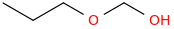 propoxymethanol molecular structure