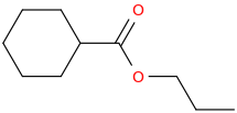 propyl cyclohexanecarboxylate molecular structure