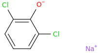 sodium 2,6-dichlorophenolate molecular structure