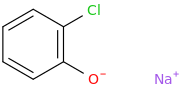 sodium 2-chlorophenolate molecular structure