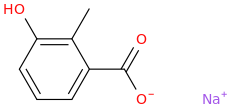 sodium cresolate molecular structure