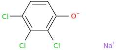sodium trichlorophenolate molecular structure