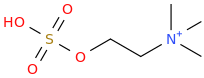 sulfocholine molecular structure