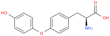 thyronine molecular structure