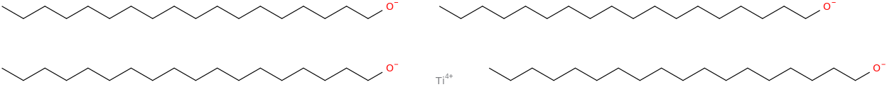 titanium octadecan-1-olate molecular structure