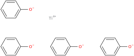 titanium tetra(phenolate) molecular structure