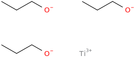titanium(3+) propanolate molecular structure