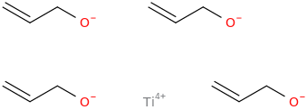 titanium(4+) 2-propenolate molecular structure