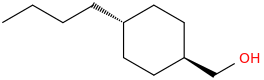trans-4-Butylcyclohexanemethanol molecular structure