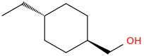 trans-4-Ethylcyclohexanemethanol molecular structure