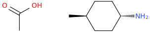 trans-4-methylcyclohexanamine acetate molecular structure