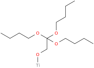 tributoxyethoxytitanium molecular structure
