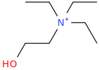 triethylcholine molecular structure