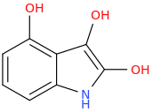 trihydroxyindole molecular structure
