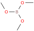 trimethoxyborane molecular structure