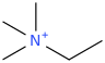 trimethylethylammonium molecular structure