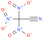 trinitroacetonitrile molecular structure