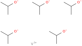 vanadium propan-2-olate molecular structure