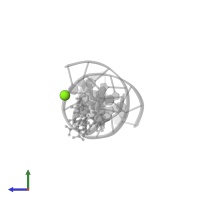 MAGNESIUM ION in PDB entry 101d, assembly 1, side view.
