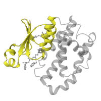 The deposited structure of PDB entry 10gs contains 2 copies of SCOP domain 52862 (Glutathione S-transferase (GST), N-terminal domain) in Glutathione S-transferase P. Showing 1 copy in chain A.