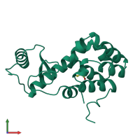 PDB entry 170l coloured by chain, front view.