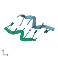 PDB entry 192d coloured by chain, front view.