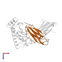 Beta-2-microglobulin in PDB entry 1a1o, assembly 1, top view.