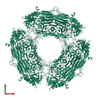 Peroxisomal primary amine oxidase in PDB entry 1a2v, assembly 1, front view.