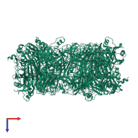Peroxisomal primary amine oxidase in PDB entry 1a2v, assembly 1, top view.