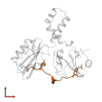 T-cell surface glycoprotein CD3 epsilon chain in PDB entry 1a81, assembly 3, front view.